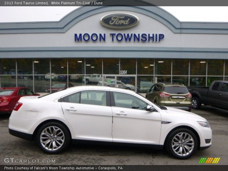 White Platinum Tri-Coat / Dune 2013 Ford Taurus Limited