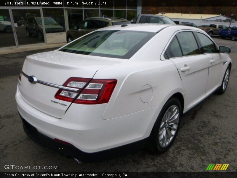 White Platinum Tri-Coat / Dune 2013 Ford Taurus Limited