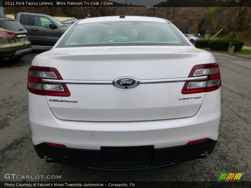 White Platinum Tri-Coat / Dune 2013 Ford Taurus Limited