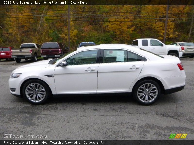 White Platinum Tri-Coat / Dune 2013 Ford Taurus Limited