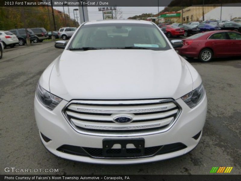White Platinum Tri-Coat / Dune 2013 Ford Taurus Limited