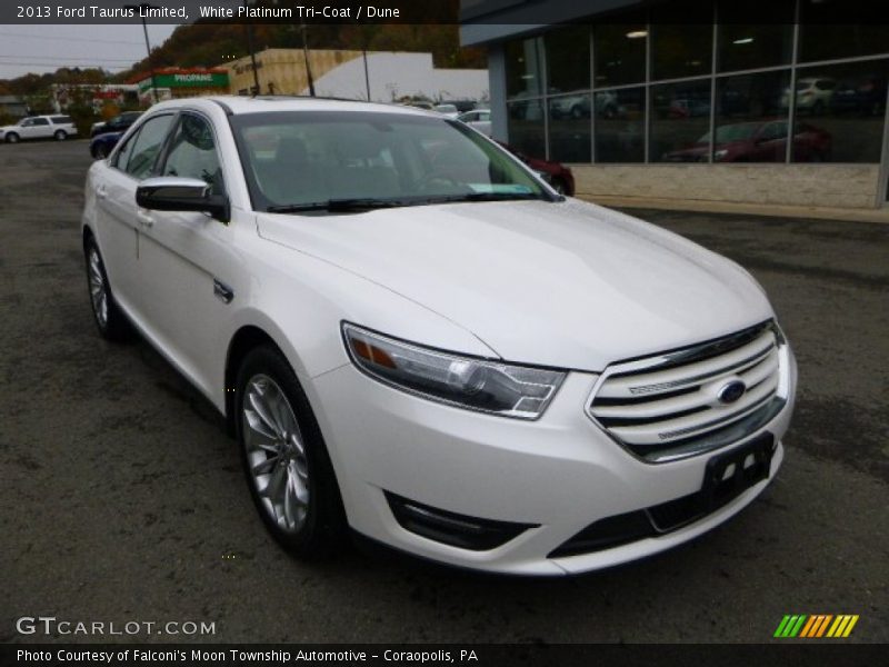 White Platinum Tri-Coat / Dune 2013 Ford Taurus Limited