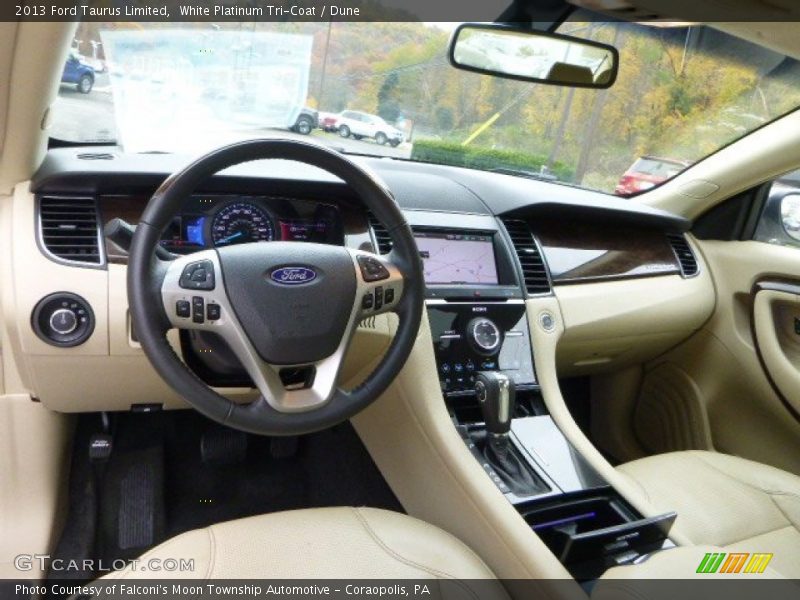 White Platinum Tri-Coat / Dune 2013 Ford Taurus Limited
