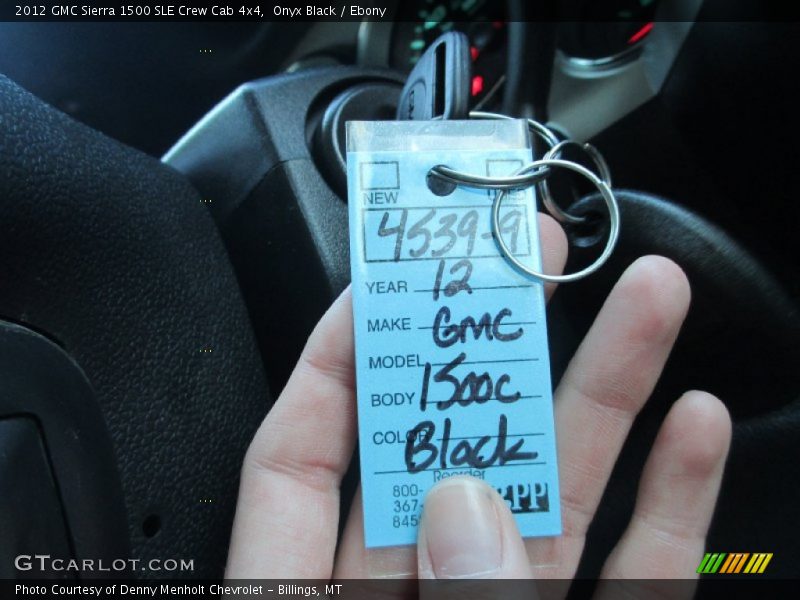 Onyx Black / Ebony 2012 GMC Sierra 1500 SLE Crew Cab 4x4