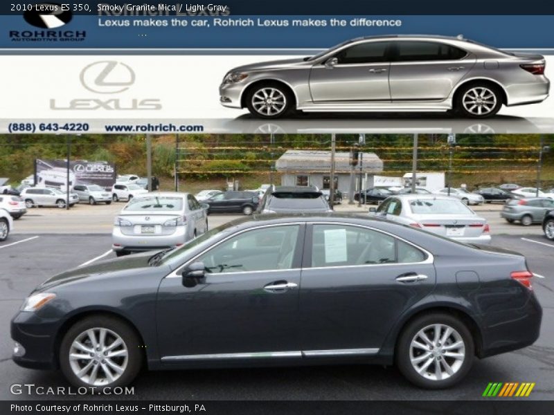 Smoky Granite Mica / Light Gray 2010 Lexus ES 350