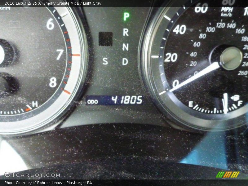 Smoky Granite Mica / Light Gray 2010 Lexus ES 350
