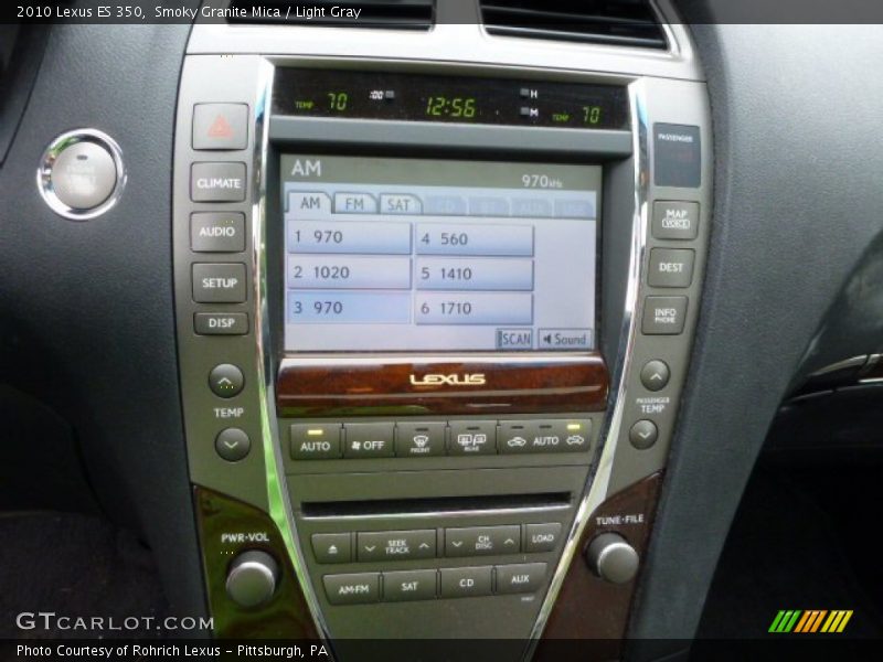 Smoky Granite Mica / Light Gray 2010 Lexus ES 350