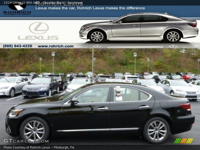 Obsidian Black / Parchment 2014 Lexus LS 460 AWD