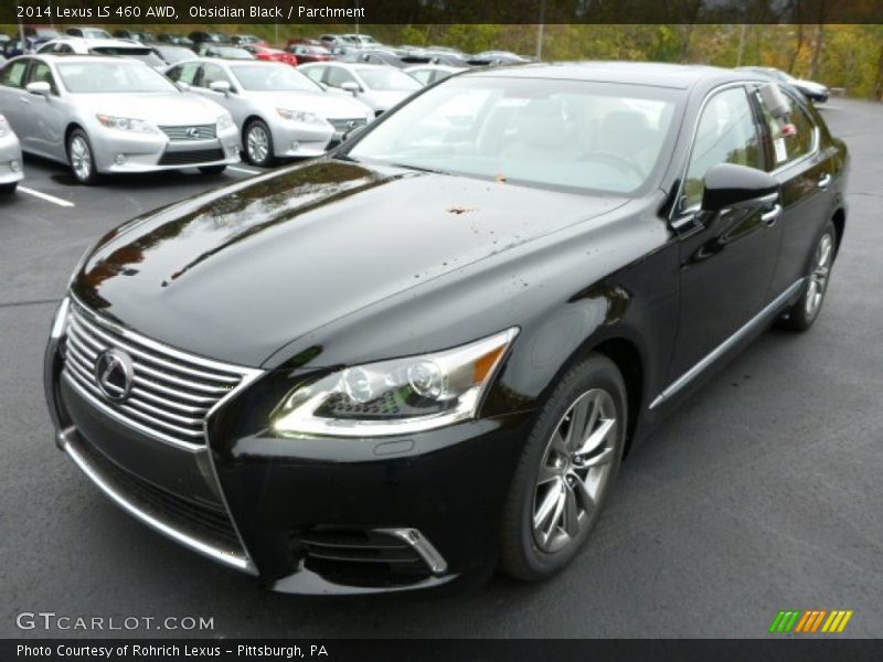 Obsidian Black / Parchment 2014 Lexus LS 460 AWD