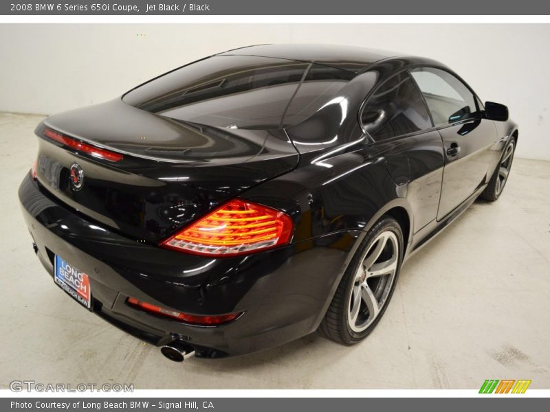 Jet Black / Black 2008 BMW 6 Series 650i Coupe