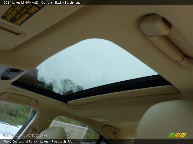 Obsidian Black / Parchment 2014 Lexus LS 460 AWD