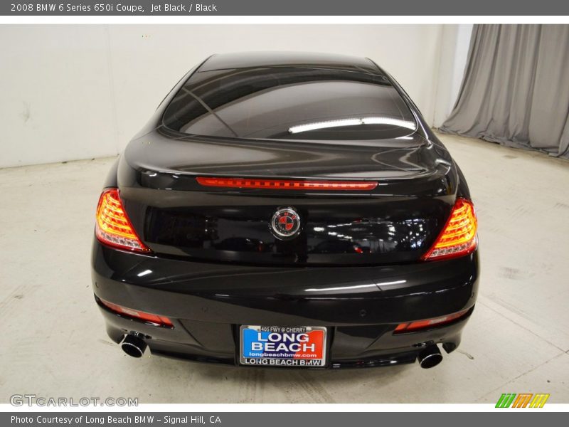 Jet Black / Black 2008 BMW 6 Series 650i Coupe