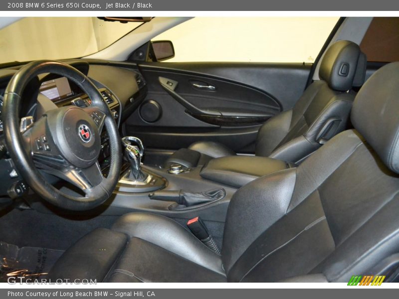 Jet Black / Black 2008 BMW 6 Series 650i Coupe