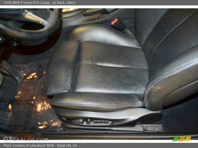 Jet Black / Black 2008 BMW 6 Series 650i Coupe