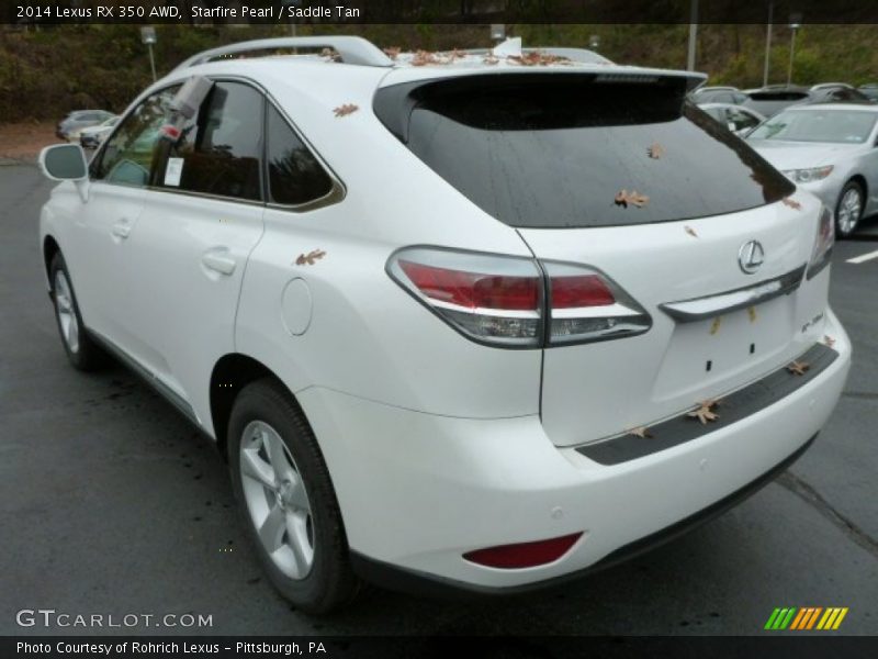 Starfire Pearl / Saddle Tan 2014 Lexus RX 350 AWD