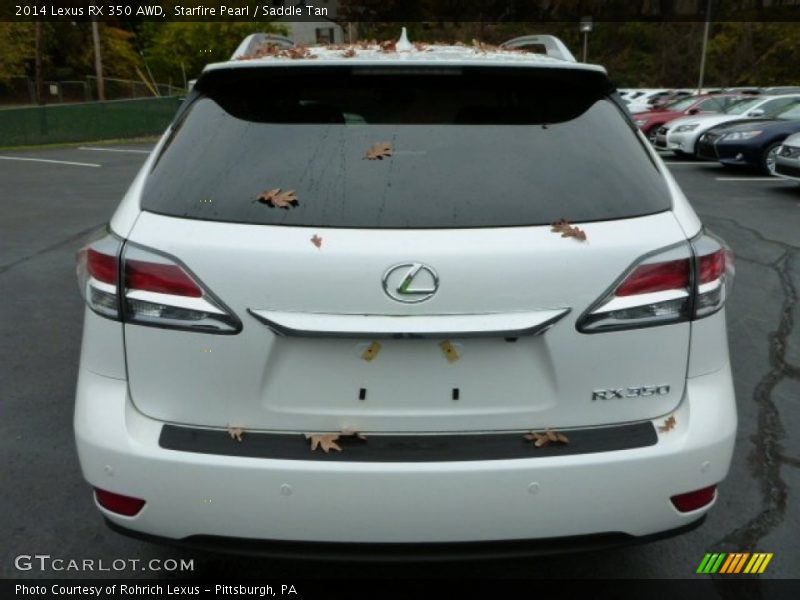 Starfire Pearl / Saddle Tan 2014 Lexus RX 350 AWD