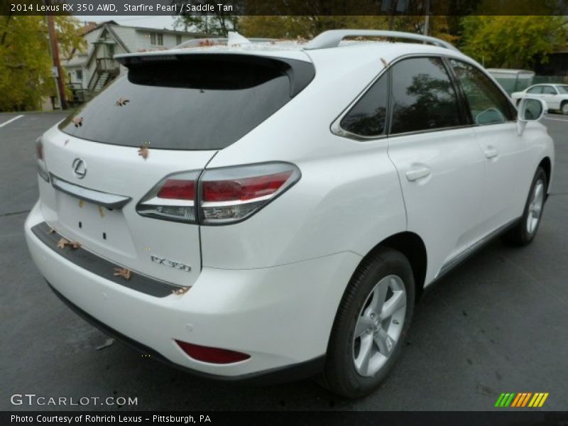 Starfire Pearl / Saddle Tan 2014 Lexus RX 350 AWD