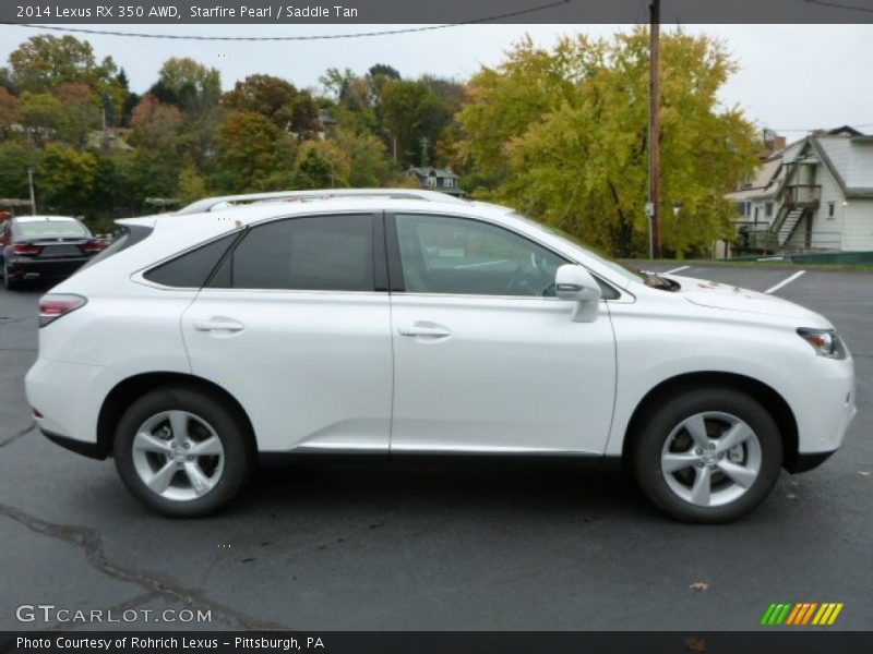 Starfire Pearl / Saddle Tan 2014 Lexus RX 350 AWD
