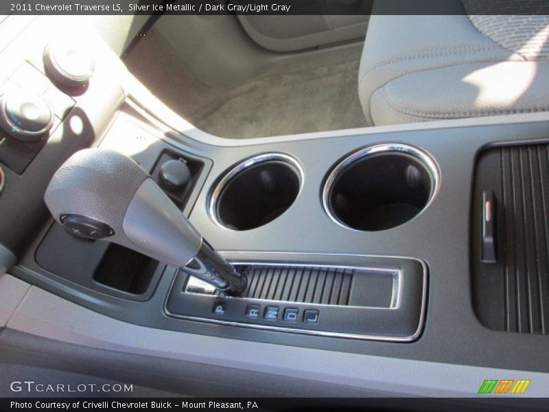 Silver Ice Metallic / Dark Gray/Light Gray 2011 Chevrolet Traverse LS