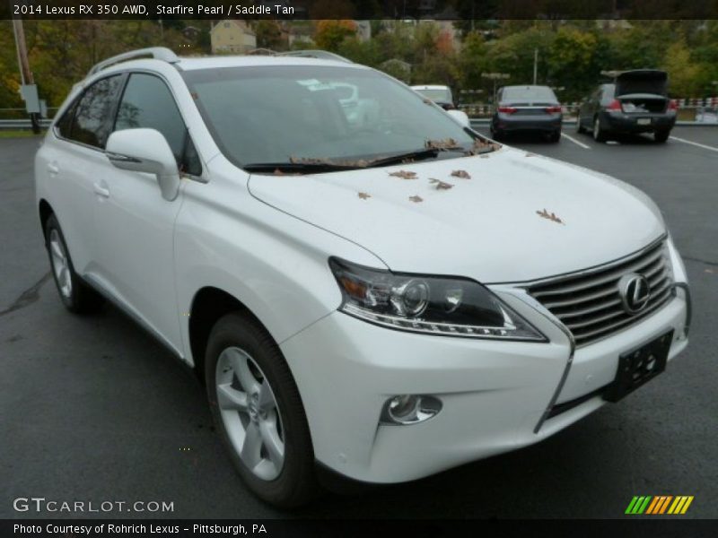 Starfire Pearl / Saddle Tan 2014 Lexus RX 350 AWD