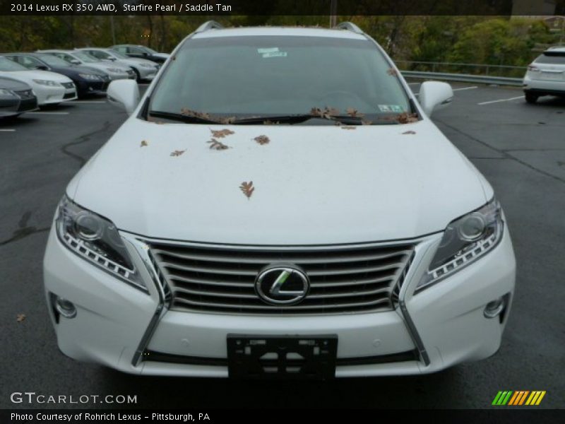 Starfire Pearl / Saddle Tan 2014 Lexus RX 350 AWD