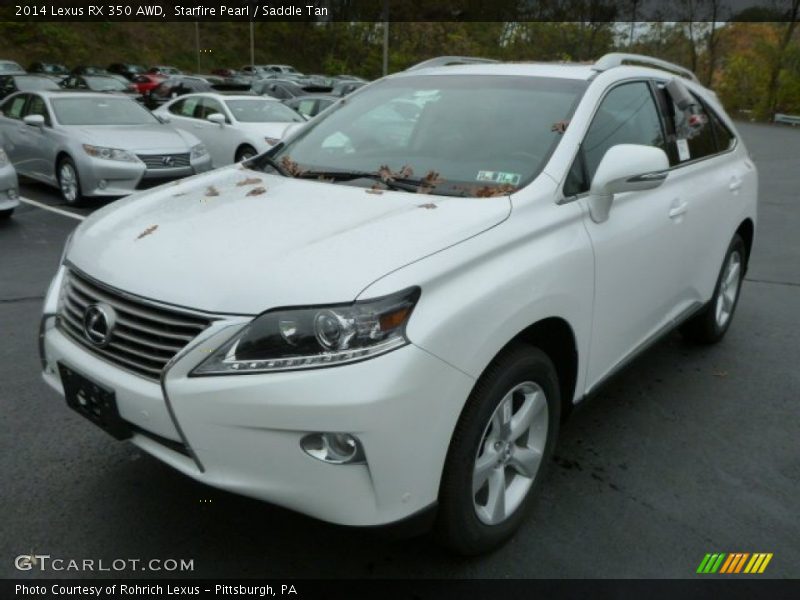 Starfire Pearl / Saddle Tan 2014 Lexus RX 350 AWD