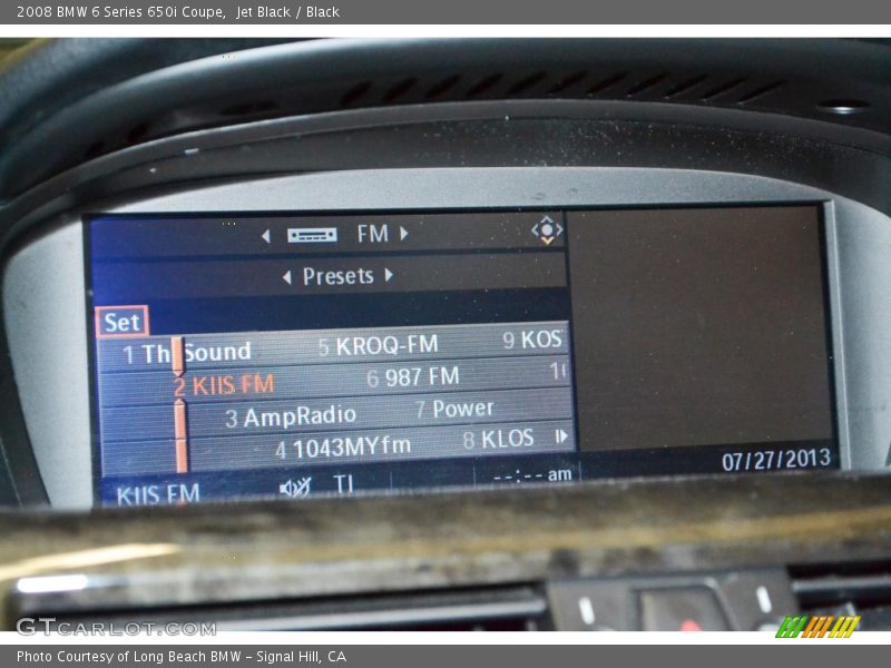 Jet Black / Black 2008 BMW 6 Series 650i Coupe