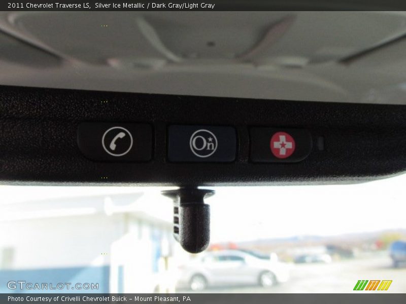 Silver Ice Metallic / Dark Gray/Light Gray 2011 Chevrolet Traverse LS