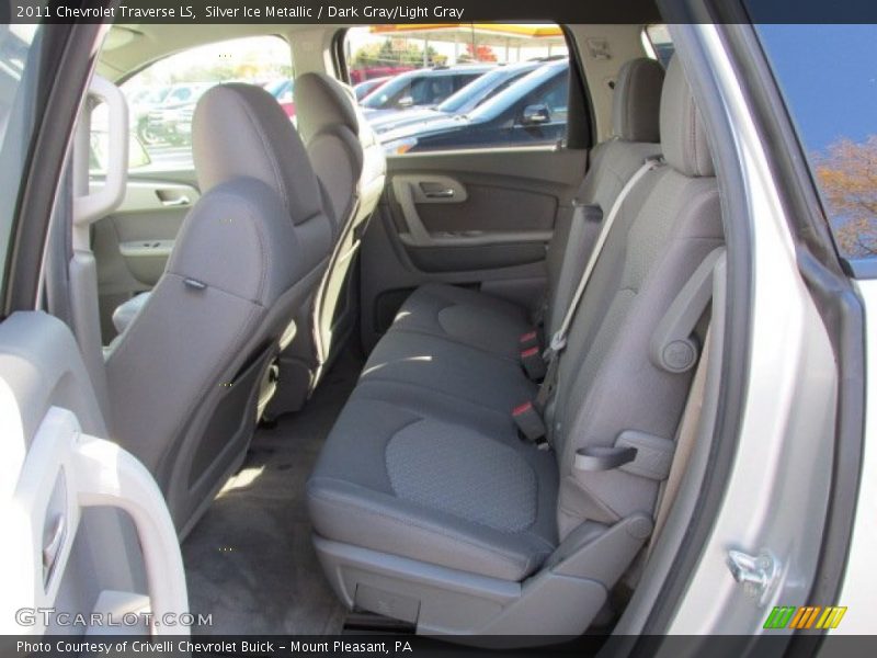 Silver Ice Metallic / Dark Gray/Light Gray 2011 Chevrolet Traverse LS