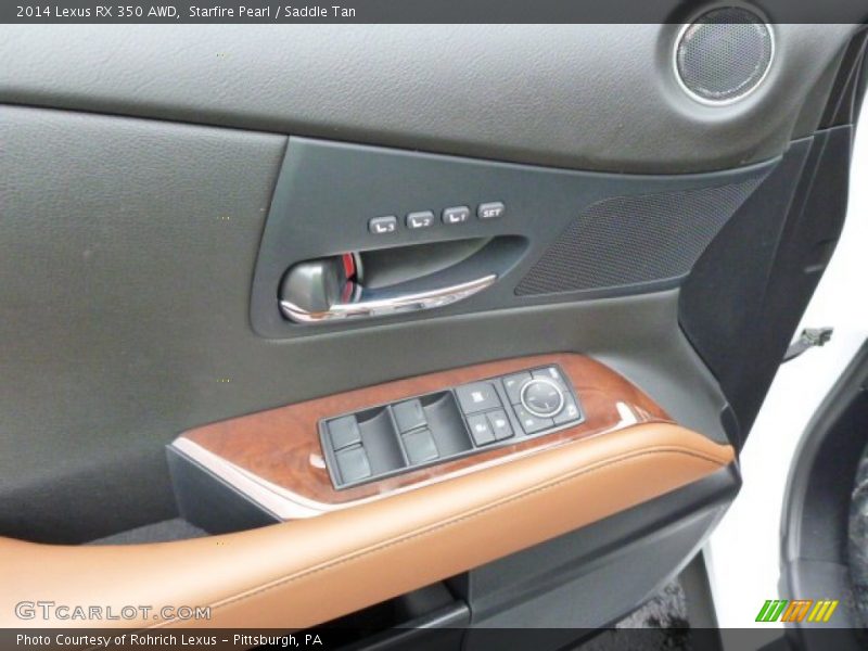 Starfire Pearl / Saddle Tan 2014 Lexus RX 350 AWD
