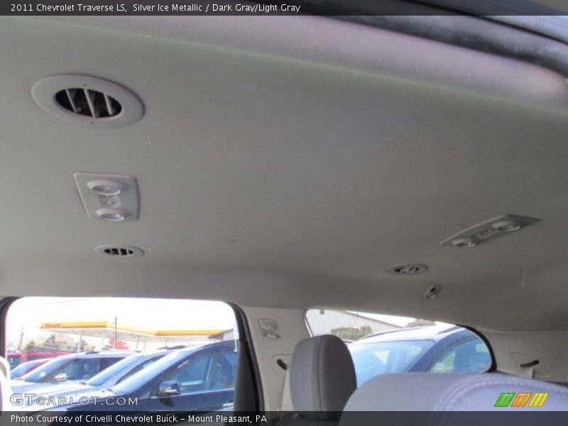 Silver Ice Metallic / Dark Gray/Light Gray 2011 Chevrolet Traverse LS