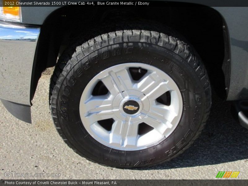 Blue Granite Metallic / Ebony 2012 Chevrolet Silverado 1500 LT Crew Cab 4x4