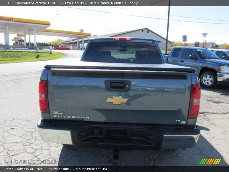 Blue Granite Metallic / Ebony 2012 Chevrolet Silverado 1500 LT Crew Cab 4x4