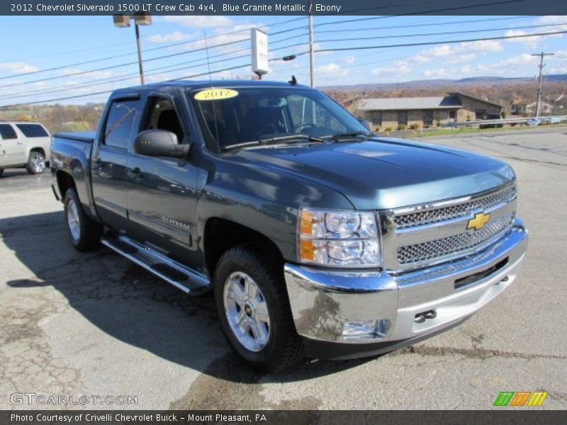 Blue Granite Metallic / Ebony 2012 Chevrolet Silverado 1500 LT Crew Cab 4x4
