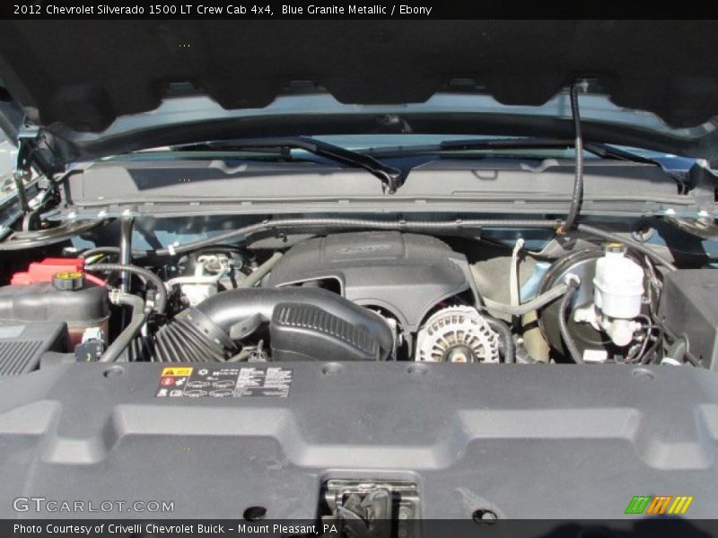 Blue Granite Metallic / Ebony 2012 Chevrolet Silverado 1500 LT Crew Cab 4x4