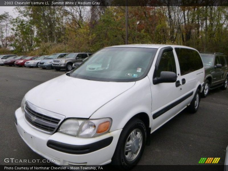 Summit White / Medium Gray 2003 Chevrolet Venture LS