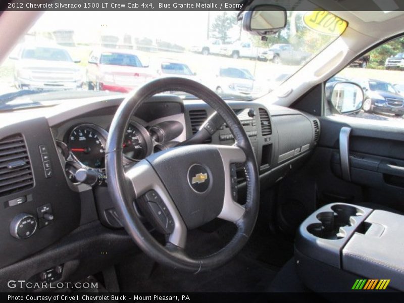 Blue Granite Metallic / Ebony 2012 Chevrolet Silverado 1500 LT Crew Cab 4x4