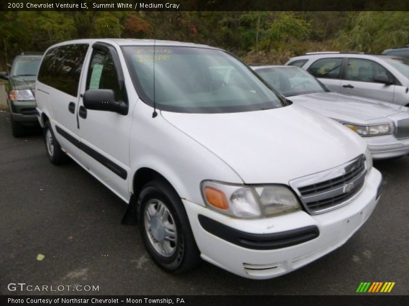 Summit White / Medium Gray 2003 Chevrolet Venture LS