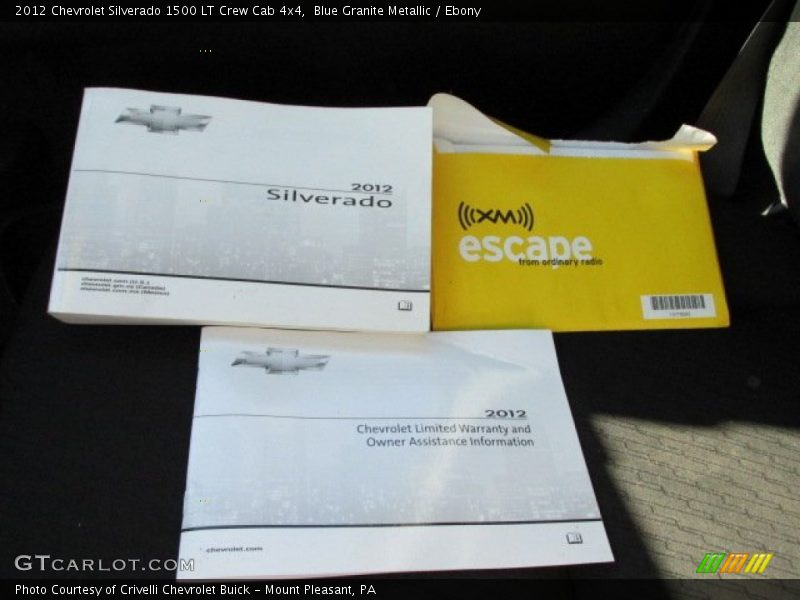 Blue Granite Metallic / Ebony 2012 Chevrolet Silverado 1500 LT Crew Cab 4x4
