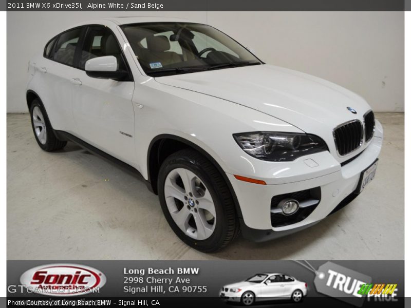 Alpine White / Sand Beige 2011 BMW X6 xDrive35i