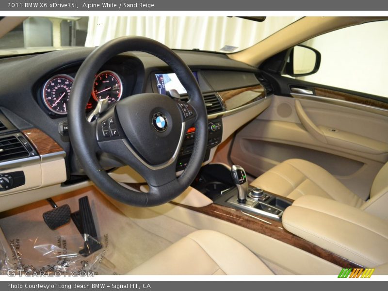 Alpine White / Sand Beige 2011 BMW X6 xDrive35i
