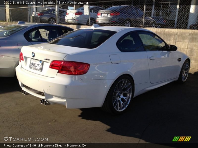 Alpine White / Black Novillo Leather 2011 BMW M3 Coupe