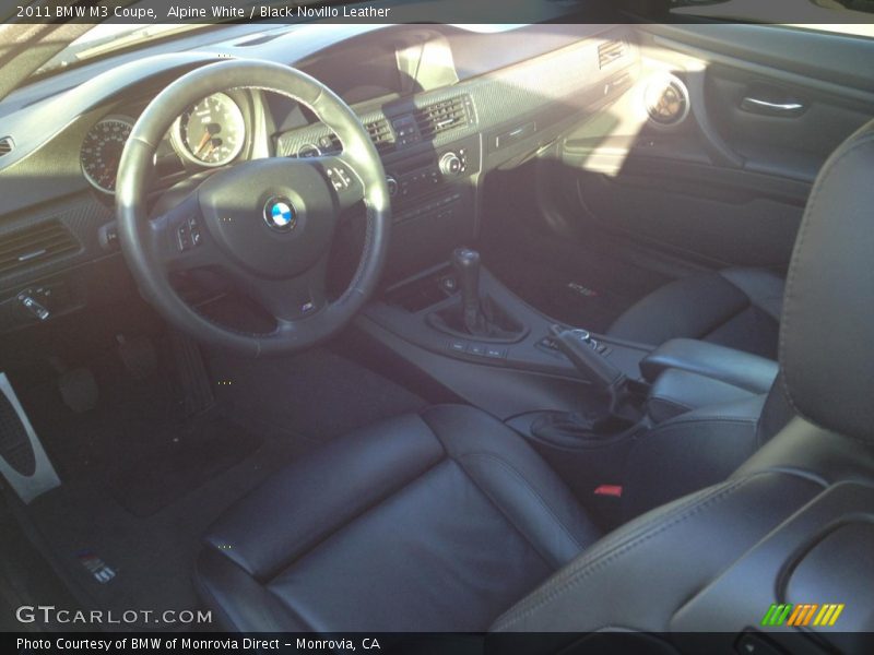 Alpine White / Black Novillo Leather 2011 BMW M3 Coupe