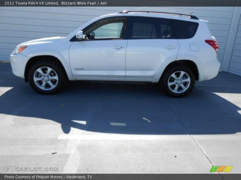 Blizzard White Pearl / Ash 2011 Toyota RAV4 V6 Limited