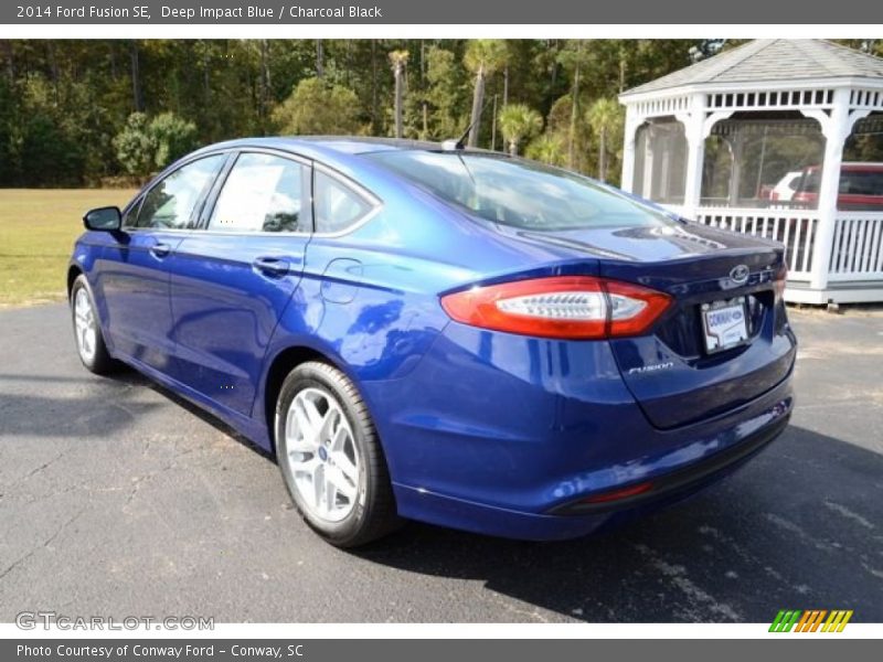 Deep Impact Blue / Charcoal Black 2014 Ford Fusion SE