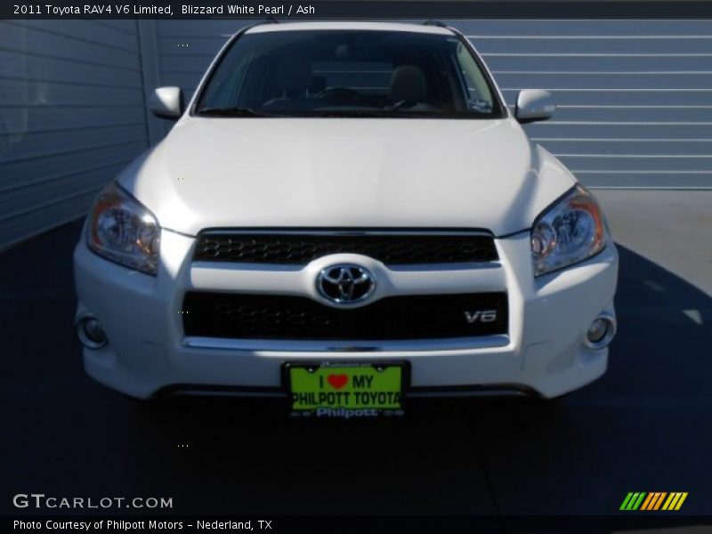 Blizzard White Pearl / Ash 2011 Toyota RAV4 V6 Limited