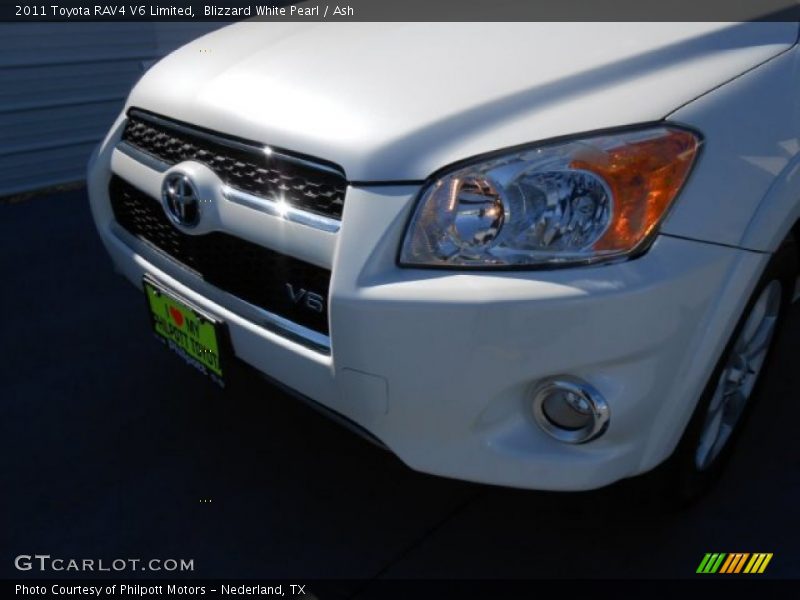 Blizzard White Pearl / Ash 2011 Toyota RAV4 V6 Limited