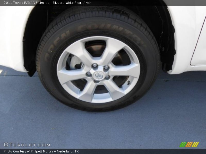 Blizzard White Pearl / Ash 2011 Toyota RAV4 V6 Limited
