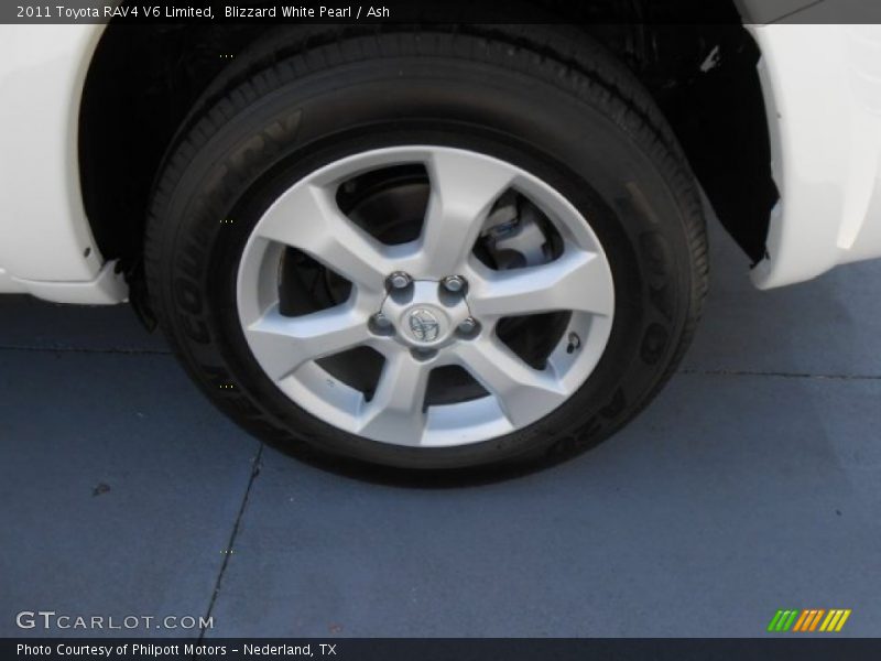 Blizzard White Pearl / Ash 2011 Toyota RAV4 V6 Limited