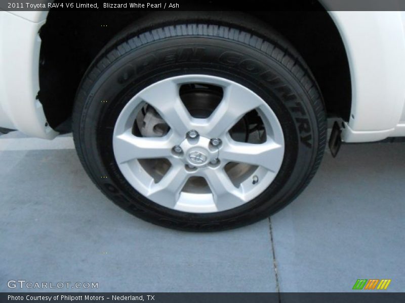 Blizzard White Pearl / Ash 2011 Toyota RAV4 V6 Limited